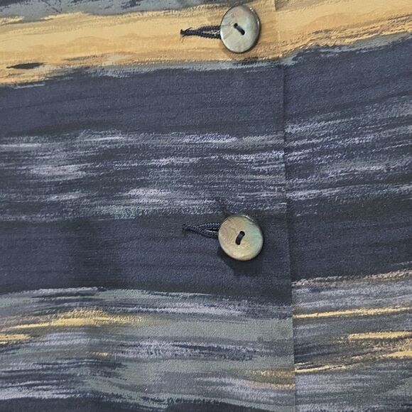 Pendleton Womans 100% Silk Colarless Dress Jacket, Shoulder Pads, Size 8 - Picture 4 of 7